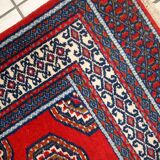 Vintage Indian Mahal handmade carpet 82cm x 156cm 1970s, 1C732