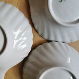 Coquilles Saint Jacques porcelaine blanche Apilco