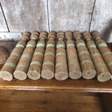Old game of 9 skittles + vintage wooden ball