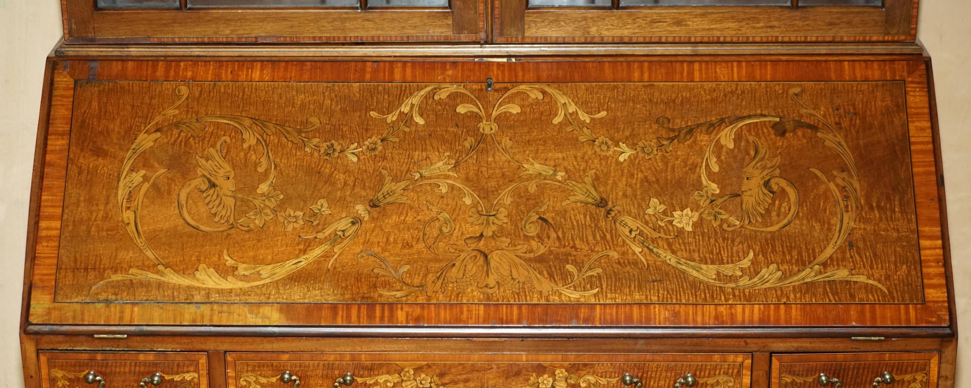 Sheraton Revival Antique Library Desk circa 1840