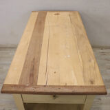 Worktable In Cream Lacquered Poplar Wood, Italy Late 19th Century