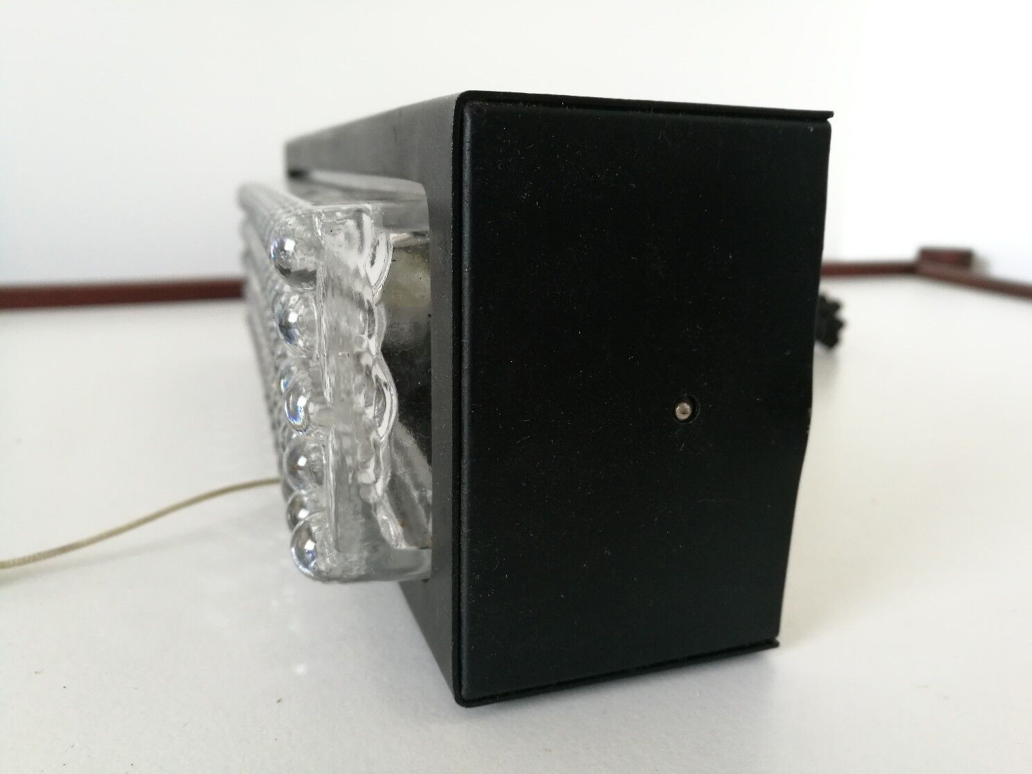 Pair of vintage beaded glass sconces 70