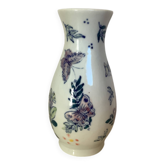 Flower vase with butterflies