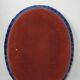 Antique mirror in porcelain from Italy - 64x50cm