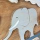 Vintage solid wood noah's ark shelf