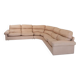 Canapé modulable vintage en cuir des années 1970, couleur blush, par Tito Agnoli pour Poltrona Frau, modèle Petronio, design mid-century, mobilier de luxe