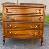 Louis XV chest of drawers in solid wood