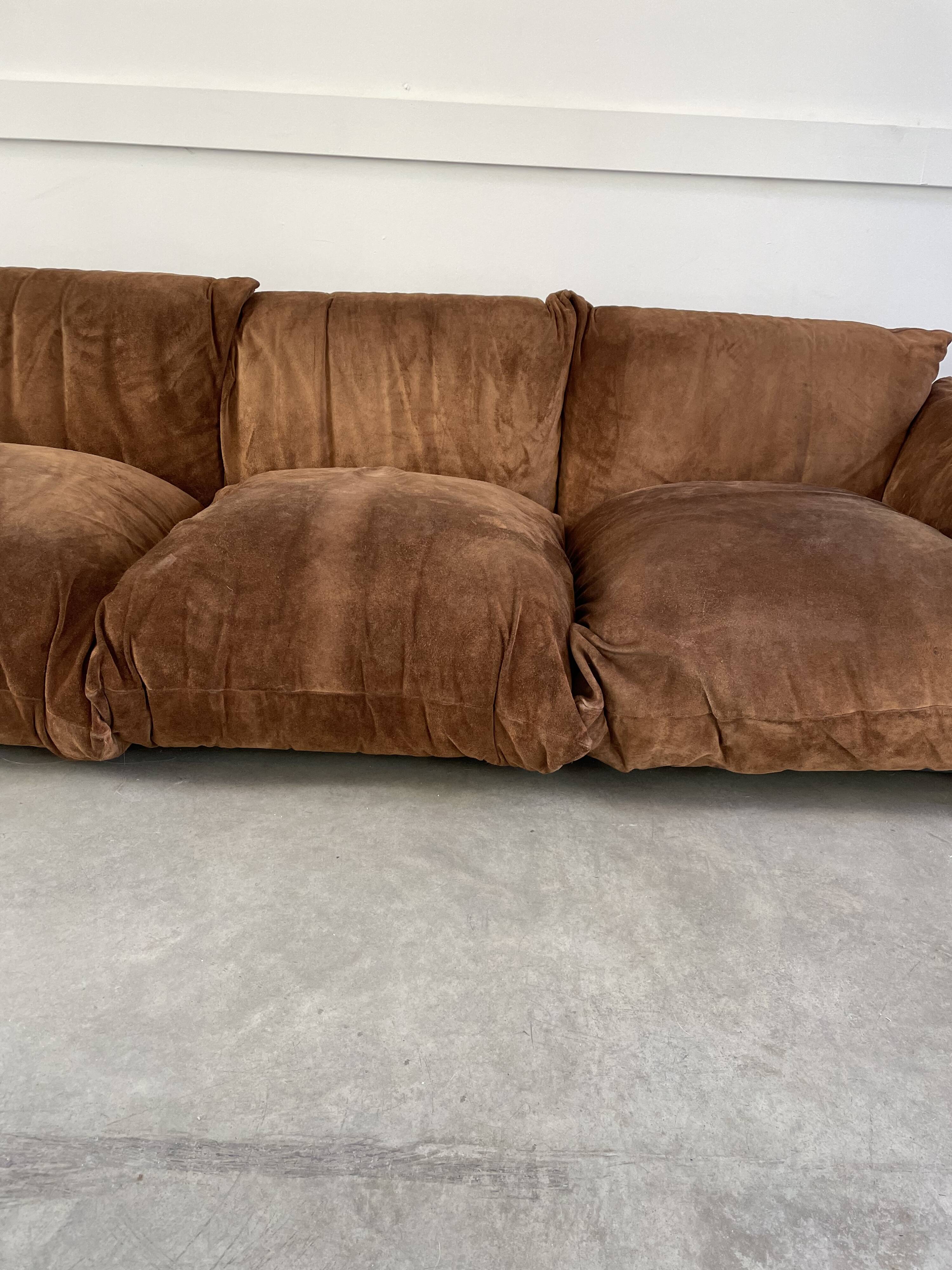 Marenco three-seater sofa by Mario Marenco for Arflex 1970s