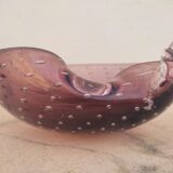 Vacuum amethyst glass pocket by Murano