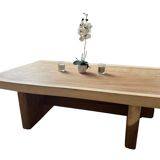 Solid oak coffee table – unique handcrafted piece (Ventura)