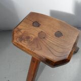 Tabouret à lait antique en chêne