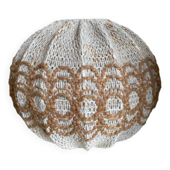 Vintage Round Crochet Pendant Lamp
