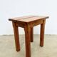 Brutalist oak stool
