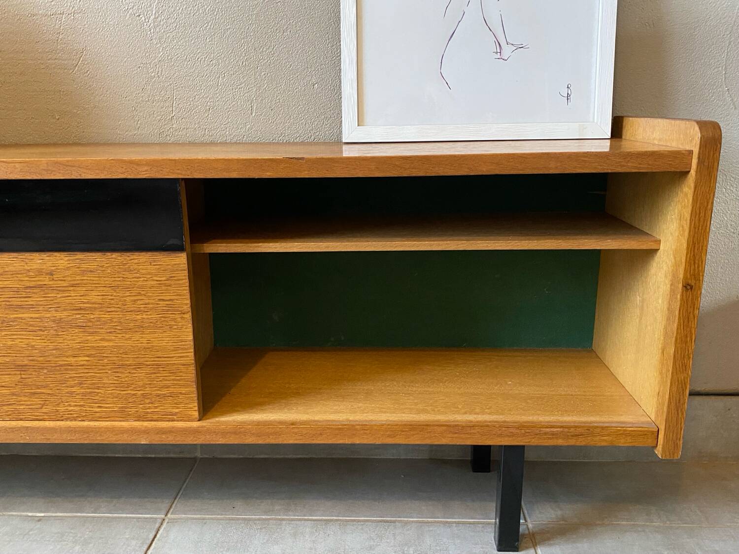 Vintage Maurice Pré attribution sideboard (shallow)