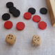 Jeu dame et backgammon de voyage bois