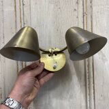Double applique en laiton 1950