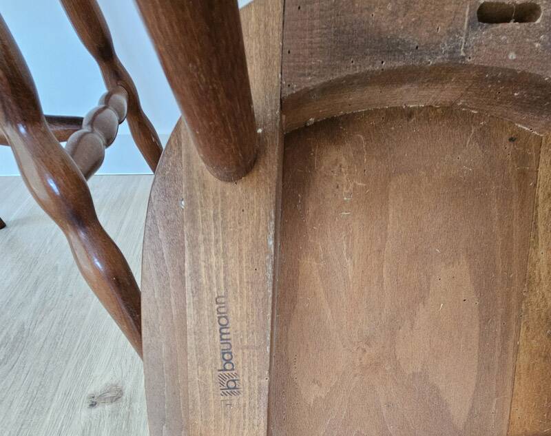 Lot de 5 chaises estampillées Baumann modèle Boston - années 70.
