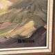 Original Swedish Oil on Canvas – "Farm" by Jörgen Bruun – Signed – Vintage and Framed – 41 × 31 cm (16.1" × 12.2")
