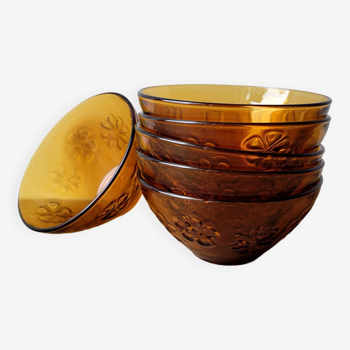 Amber Glass Bowls