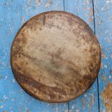 Antique round marble bread board