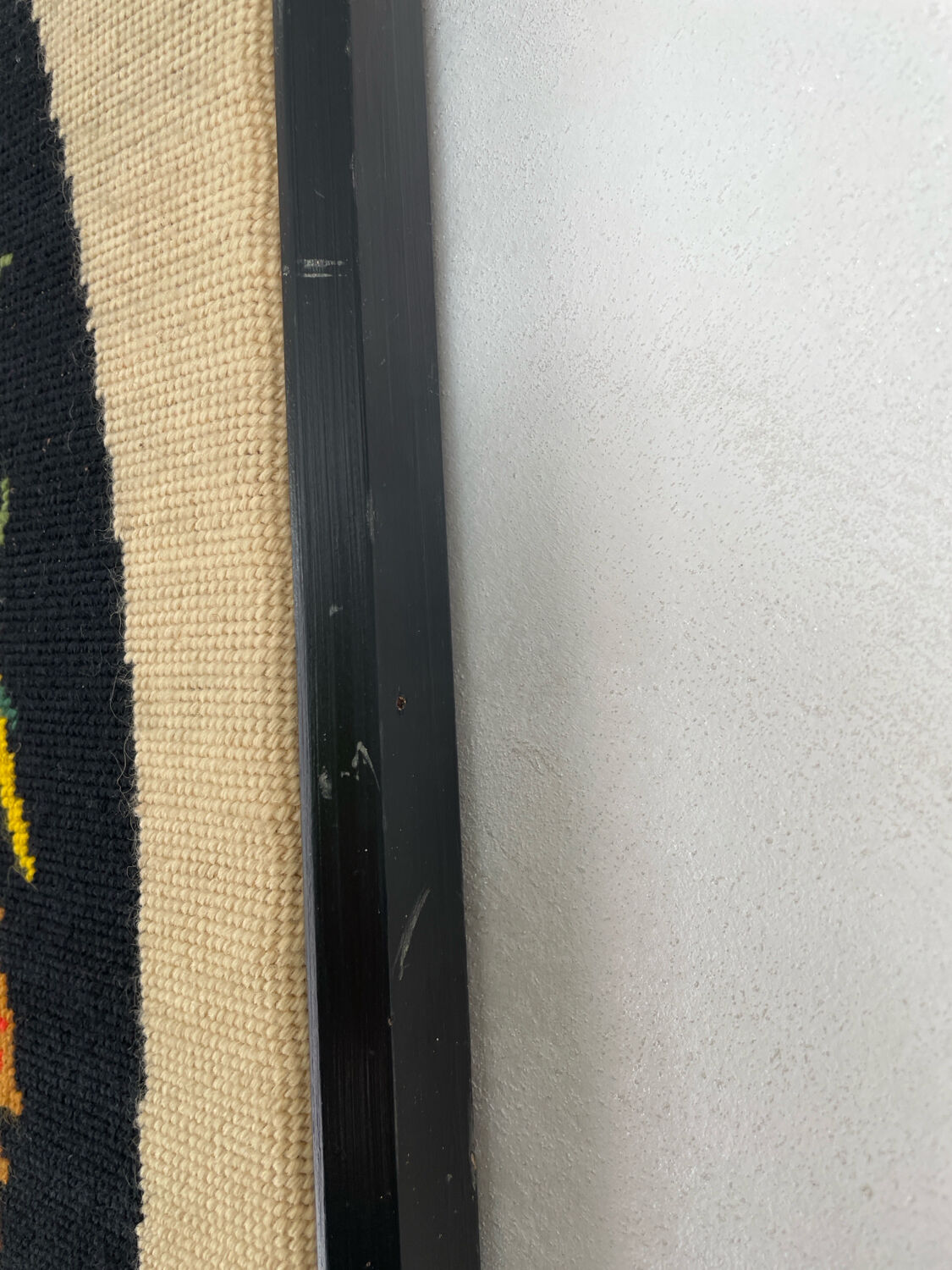 Vintage textile panel "The 4 Seasons", handcrafted tapestry dated 1