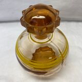 Antique pink glass decanter