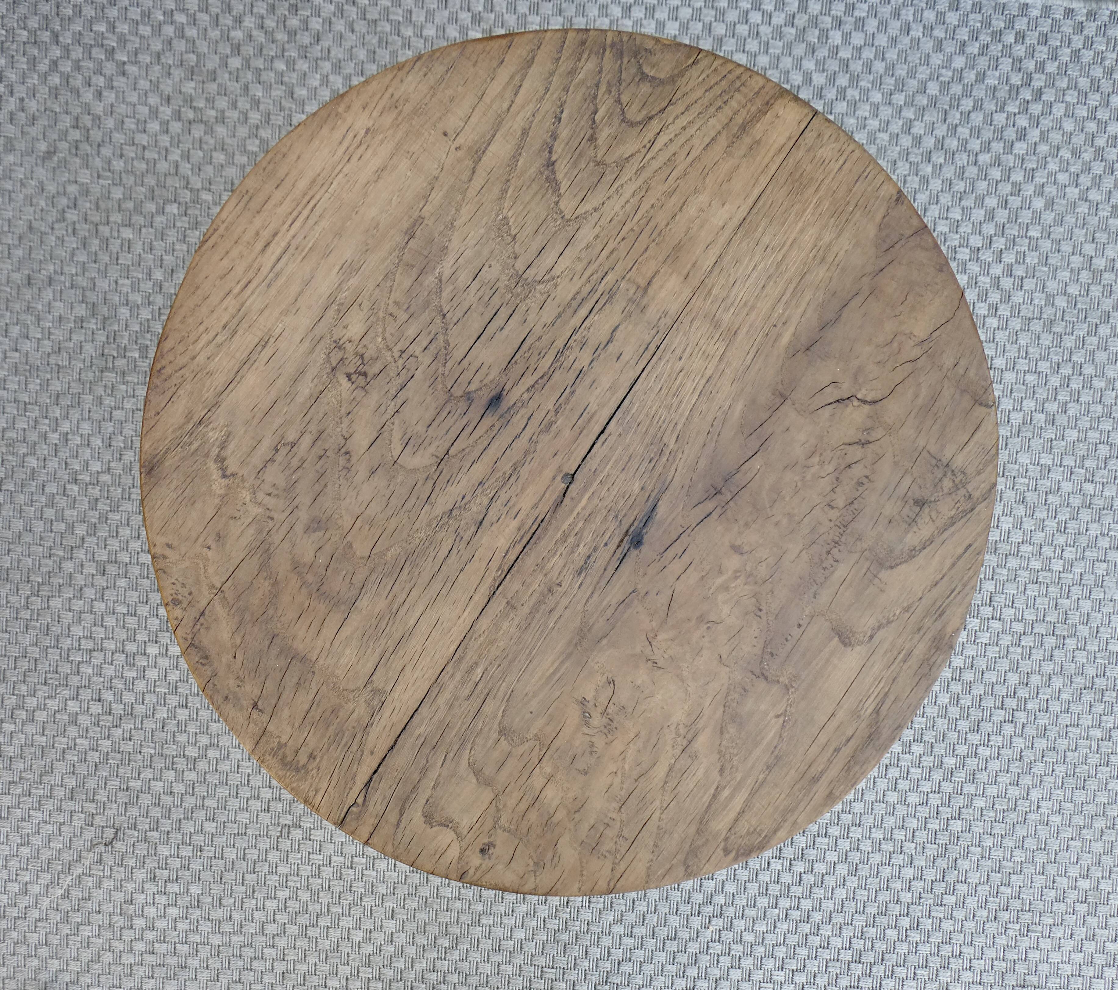 Old press screw stool