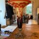 Marbled glass corolla cup. The French Glass.