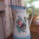 Pitcher, enameled sheet metal pitcher