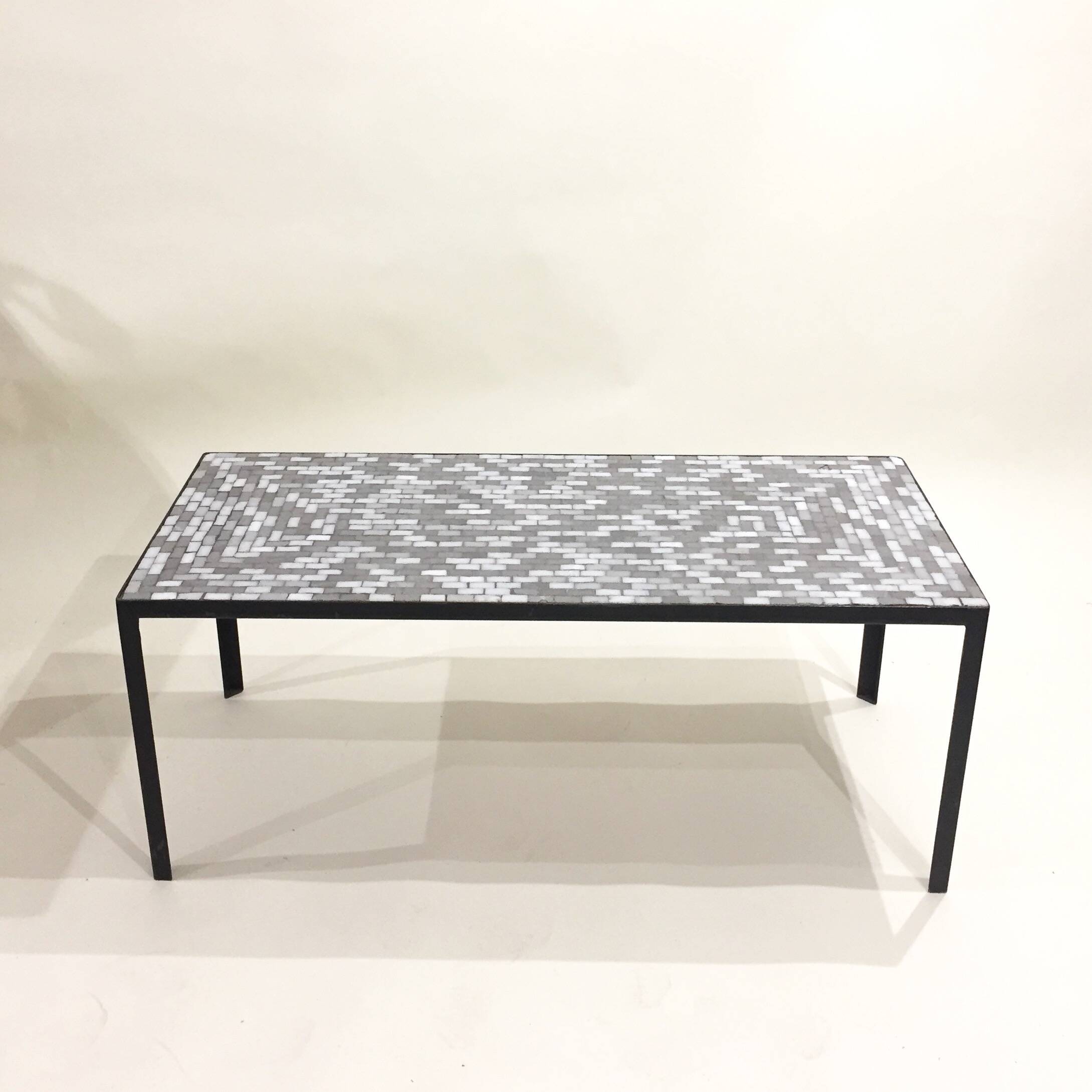 60s grey ceramic coffee table