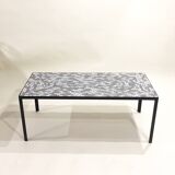 60s grey ceramic coffee table