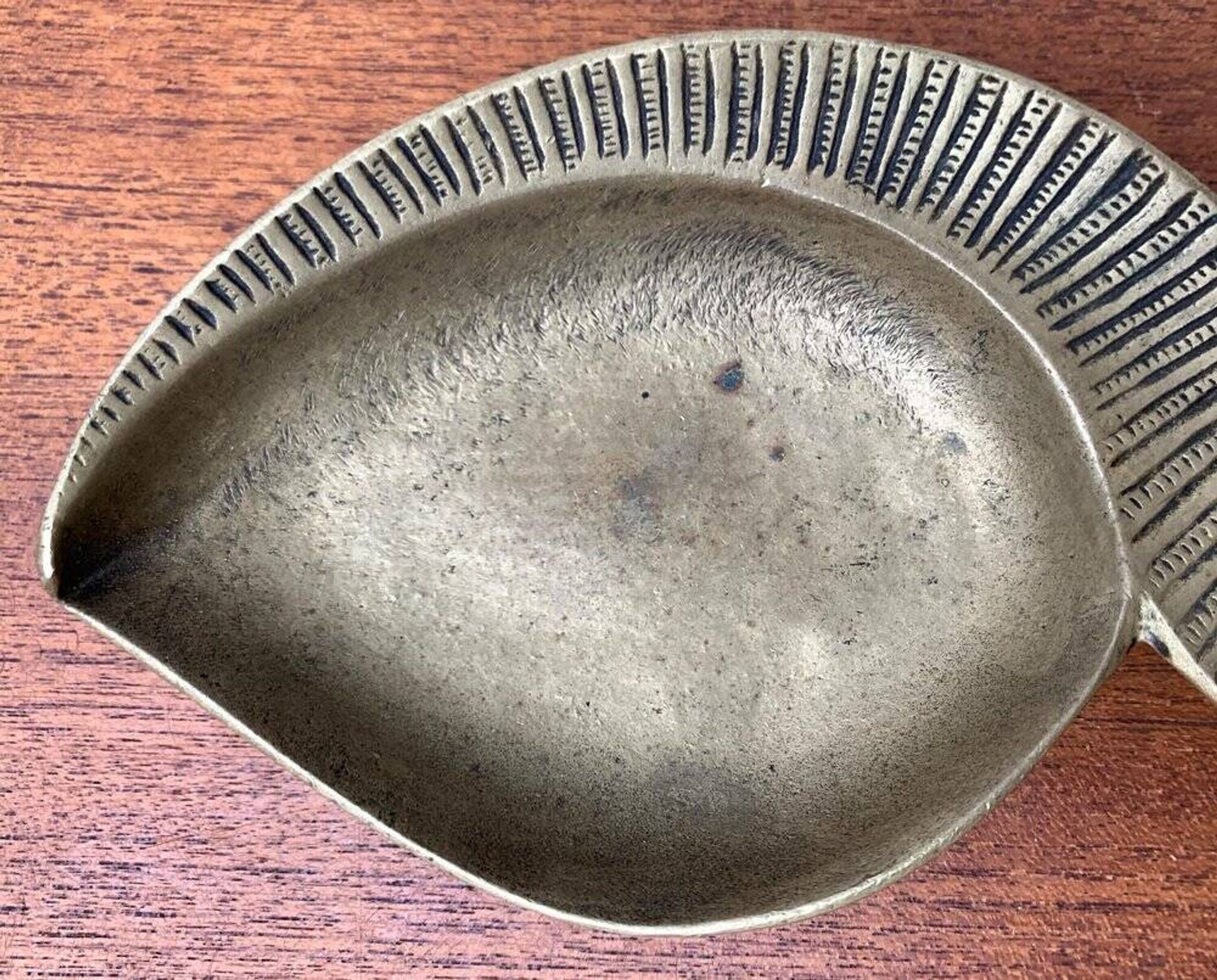 Bronze ashtray from the mid-century, 1950s.