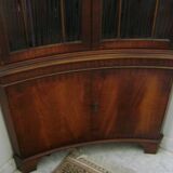 Encoignure vitrine en acajou