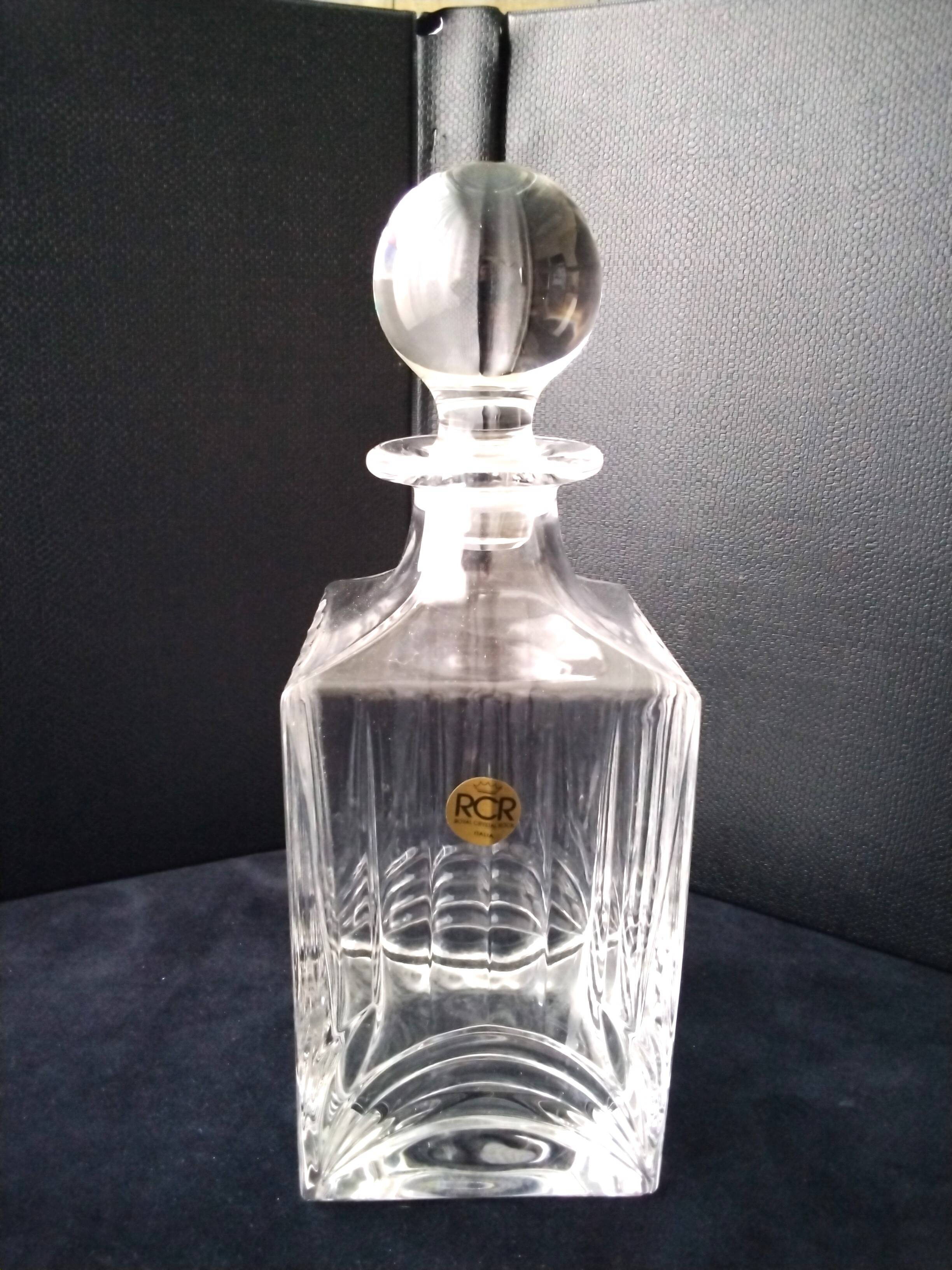 CRC Crystal Whiskey Decanter