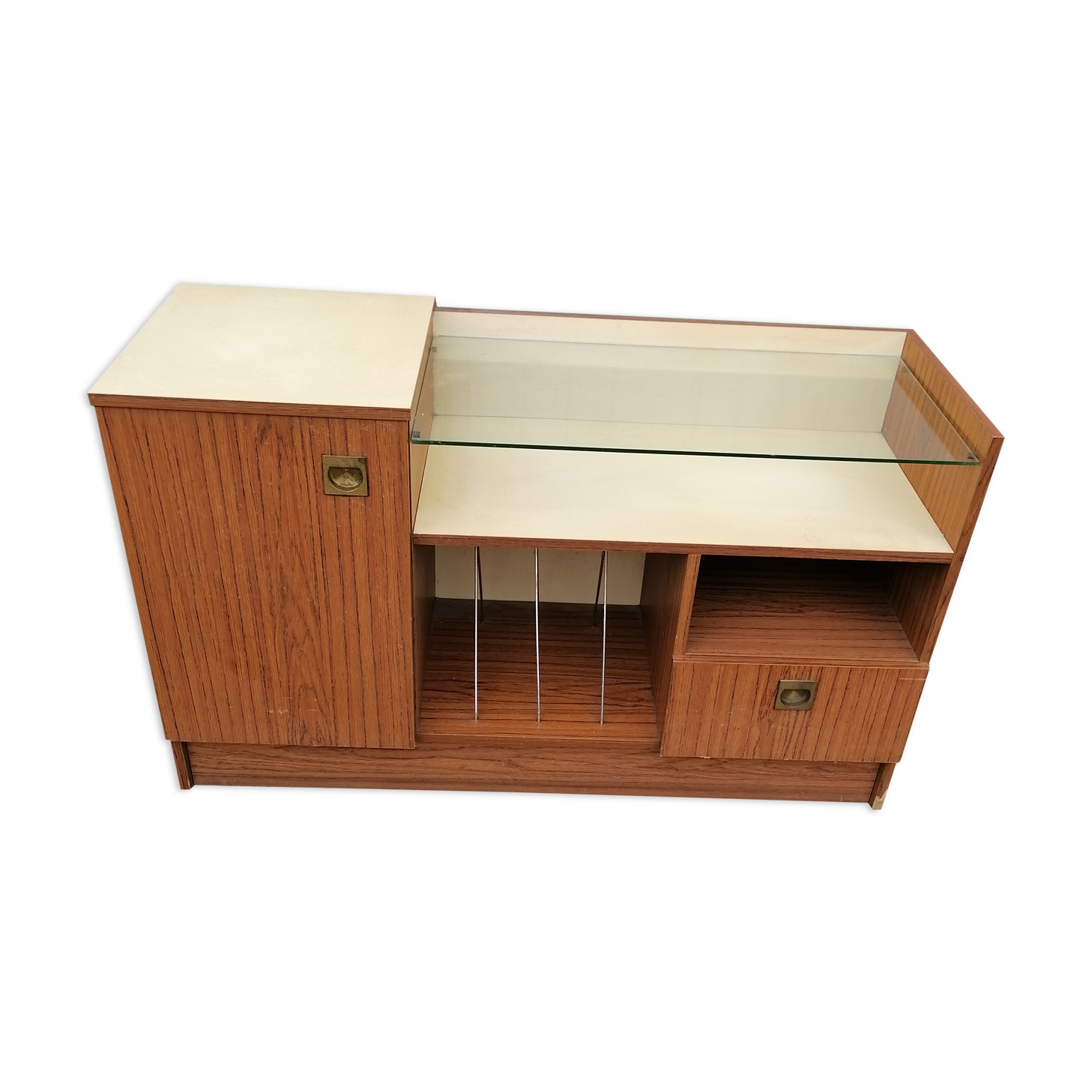 Old vintage hi-fi cabinet