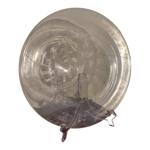 plat Lalique modele Lucerne - cristal