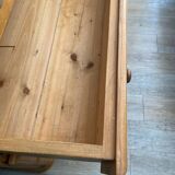 Wooden chest of drawers with changing table