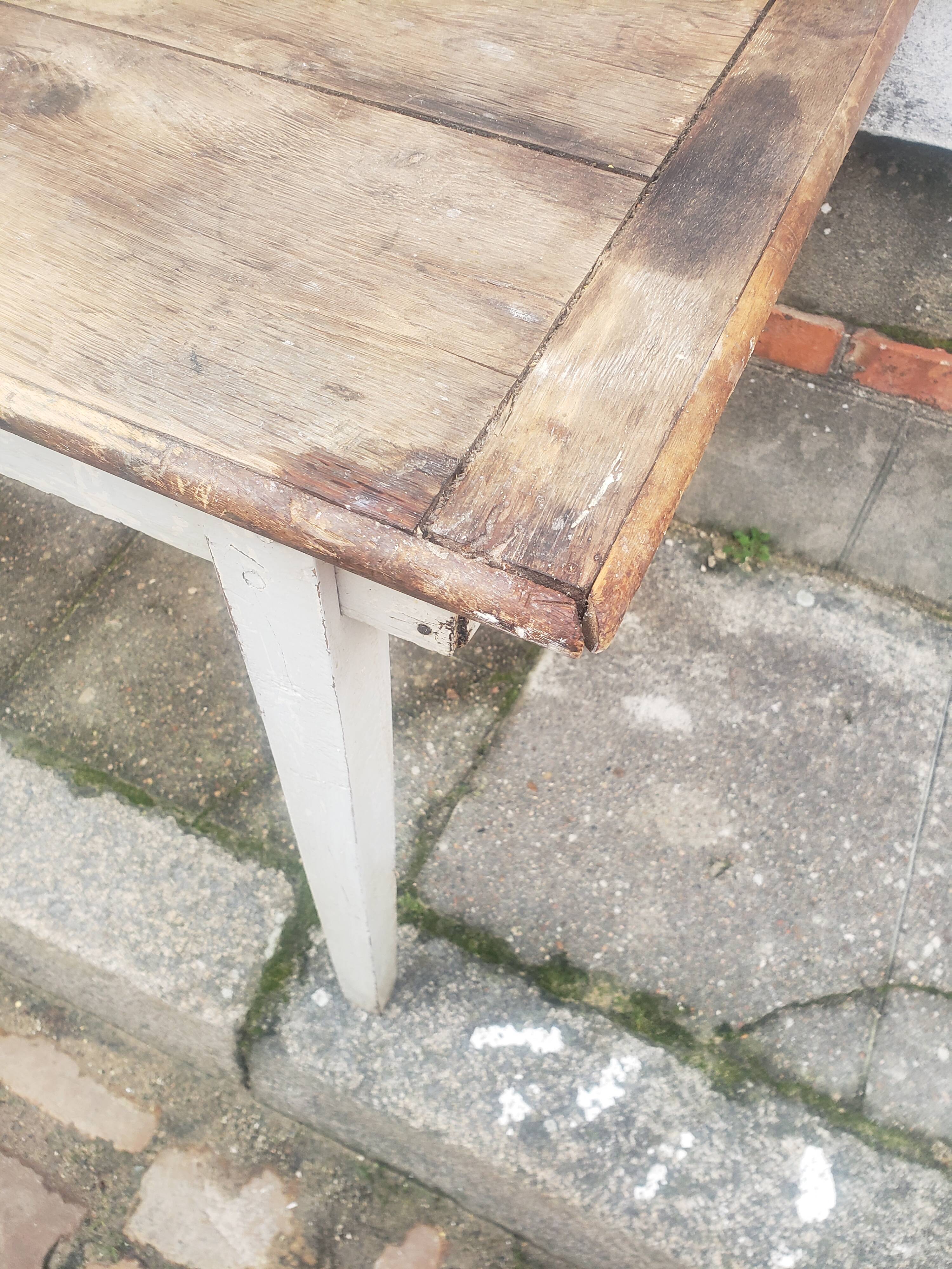 Natural patina farm table