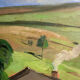 Old table landscape signed Franc Bal (1876-1960)