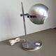 Mid Century Eyeball Desk Lamp, Space Age Table Light, brushed chrome