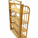 Vintage bamboo shelf – Handmade – Removable trays