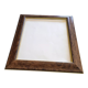 Elm burl and gold wall photo frame
