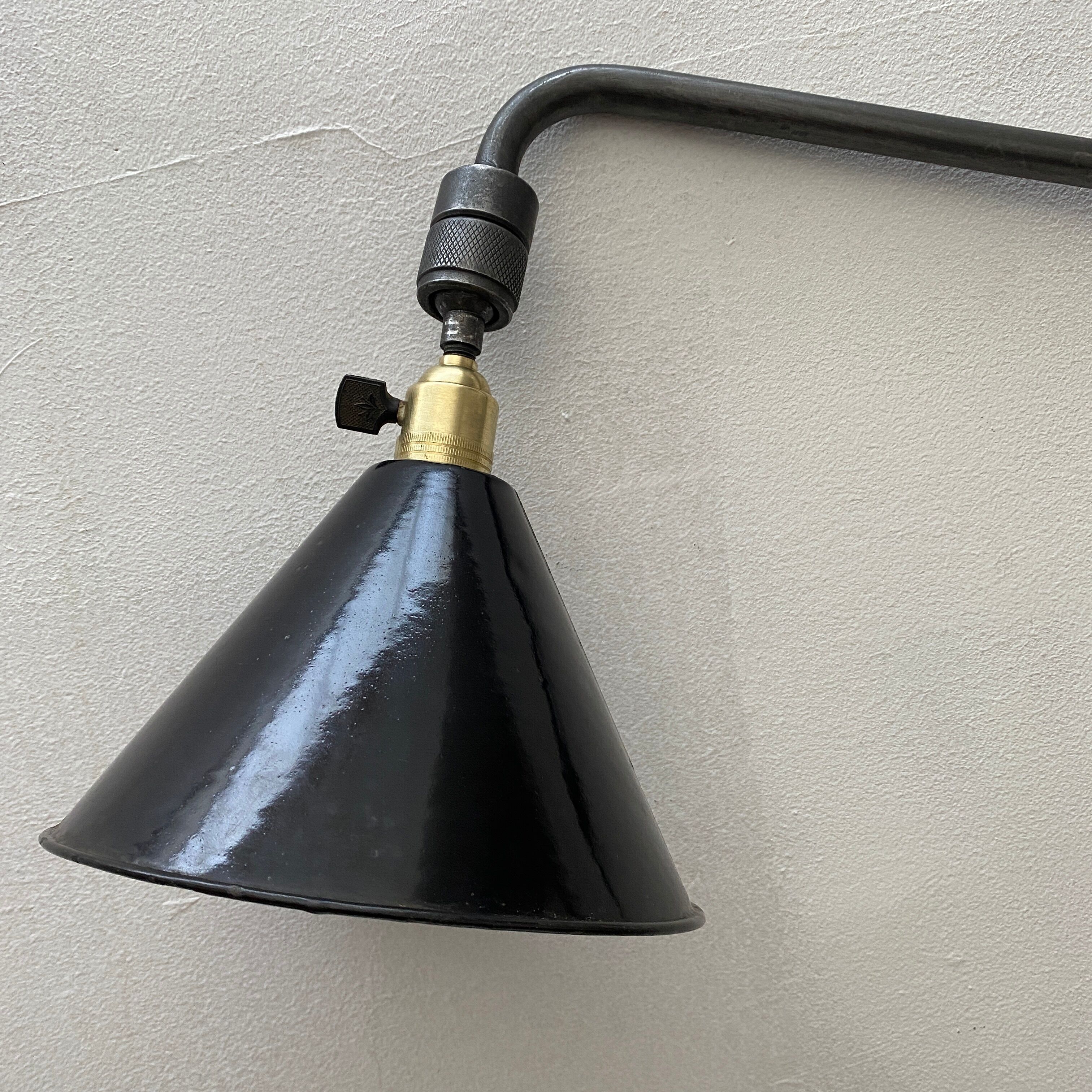 3-arm industrial wall light