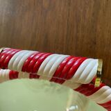 Round mirror tray scoubidou 50s/60s