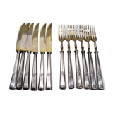 Silver cake service in a box