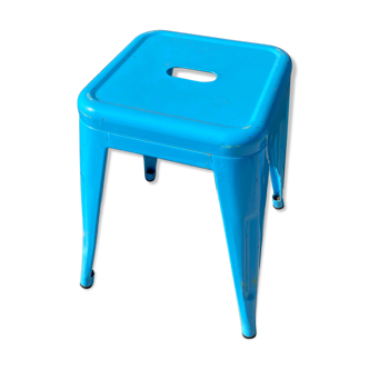 Blue industrial tabouret