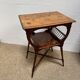 Table d’appoint / Lecture Style Esthétique Victorien, marqueterie 1880