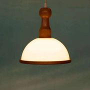 Bohemian 70s mushroom pendant lamp