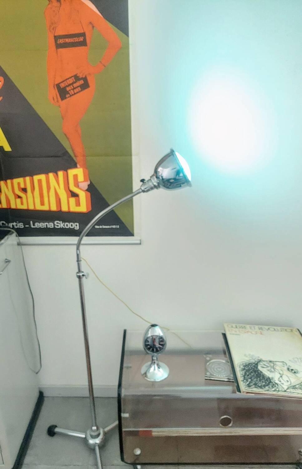 1950s telescopic gooseneck floor lamp
