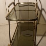 Golden serving table